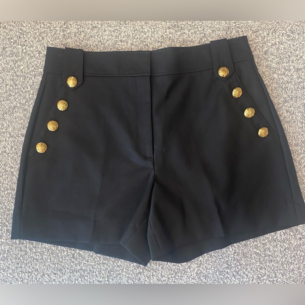 Excellent condition! WHBM black sailor shorts, size 14